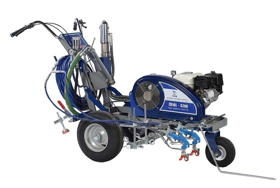 Cold Spray Road Marking Machine with 2pcs Paint Plunger Pump