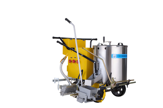 1000m/h Hot Thermoplastic Road Marking Machine With Speed Gearshift Device